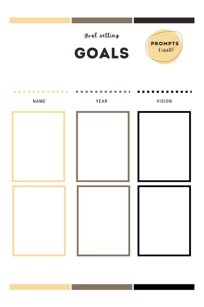 goal template